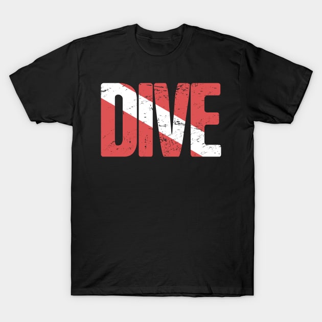 DIVE | Scuba Diving Flag T-Shirt by MeatMan